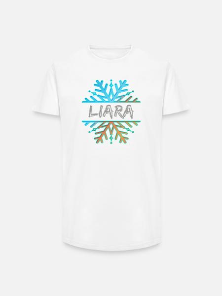 Liara - T-shirt coupe longue homme - blanc