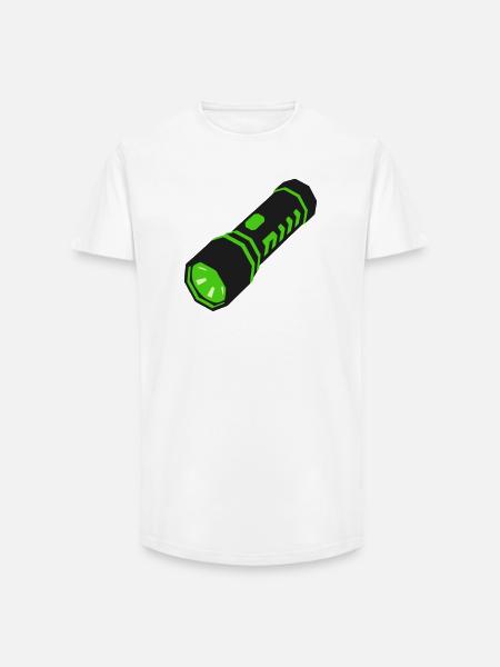 Taschenlampe Licht Icon - Long Fit Männer T-Shirt - Weiß