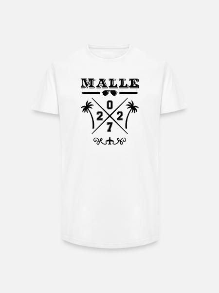 Malle 2027 - T-shirt coupe longue homme - blanc