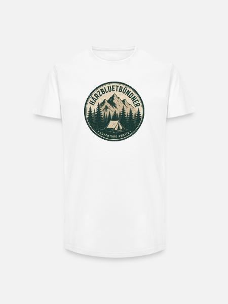 Bündner - Long Fit Männer T-Shirt - Weiß