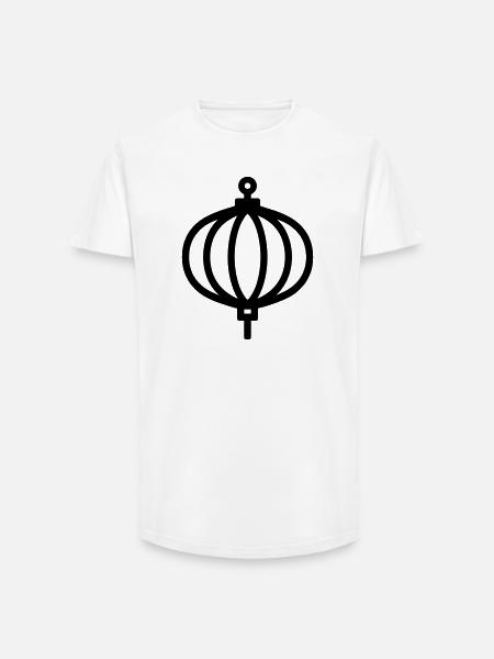 Chinese Lantern - Long Fit Men's T-Shirt - white