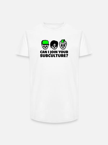 subculture - Long Fit Men's T-Shirt - white