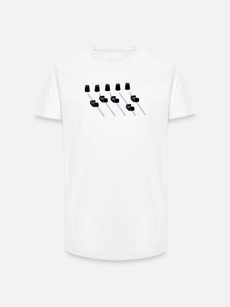 music mixer - Long Fit Men's T-Shirt - white