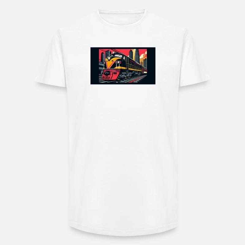 Zug 1 4 - Long Fit Männer T-Shirt - Weiß