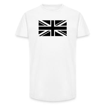 England Fahne einfarbig - Long Fit Männer T-Shirt - Weiß - Vorne - AI Model Male 185 light (185cm)
