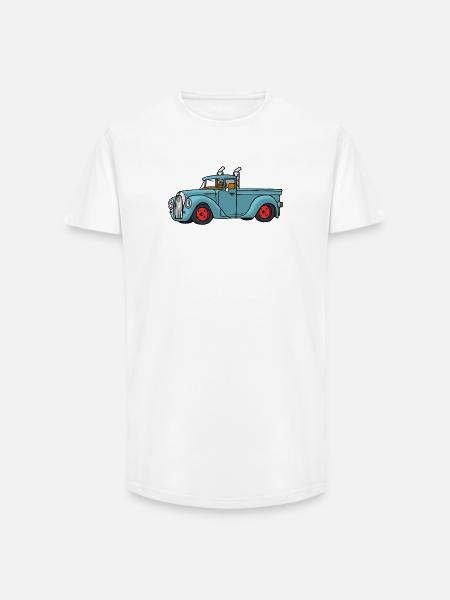 Prendre - T-shirt coupe longue homme - blanc