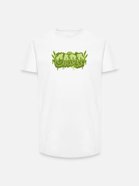 Carp Graffiti Lettering - Long Fit Men's T-Shirt - white