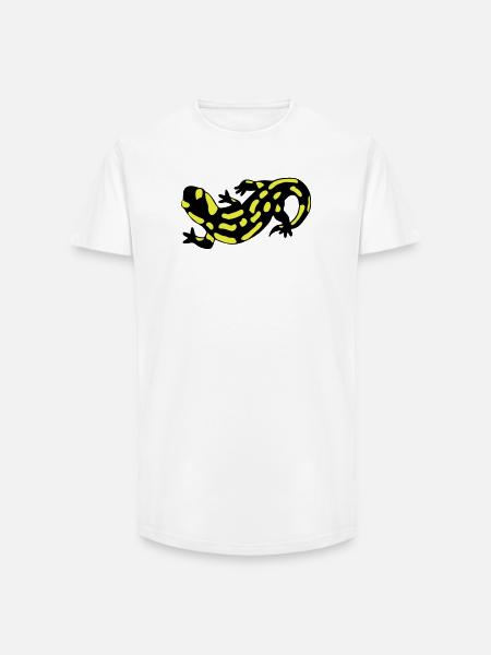 Salamander - Long Fit Männer T-Shirt - Weiß