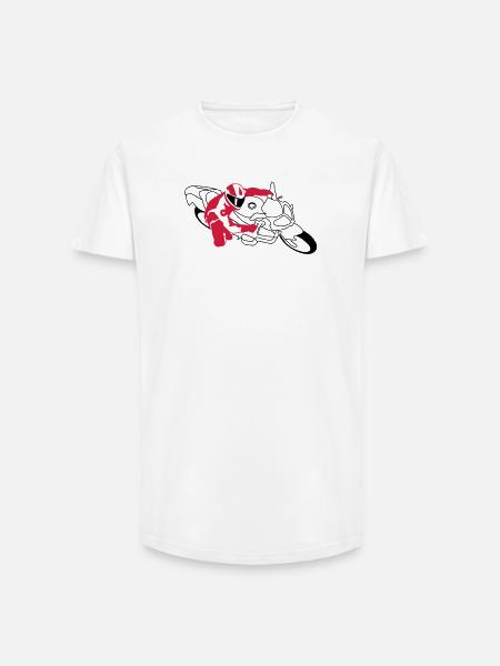 motorrad_2 - T-shirt coupe longue homme - blanc