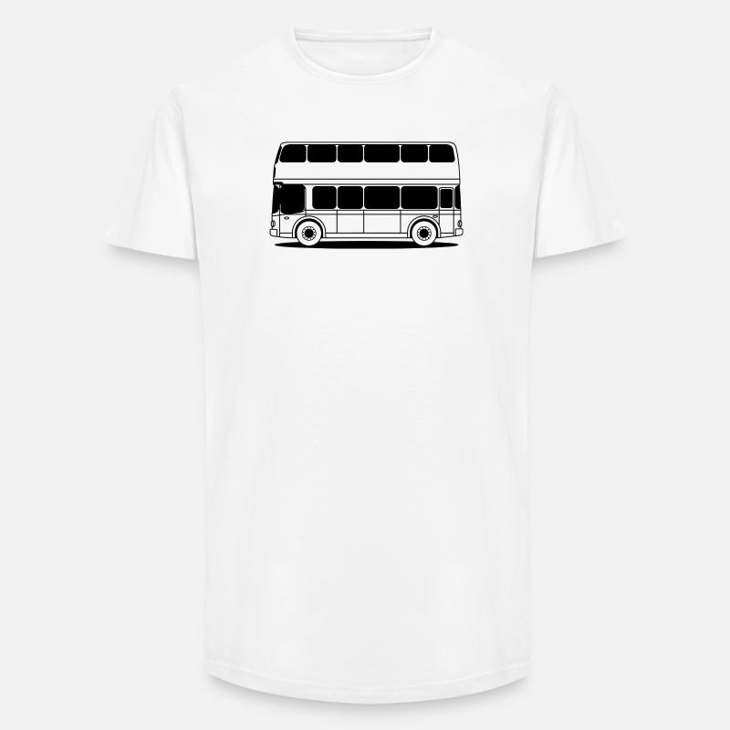 Double decker bus - Long Fit Men's T-Shirt - white