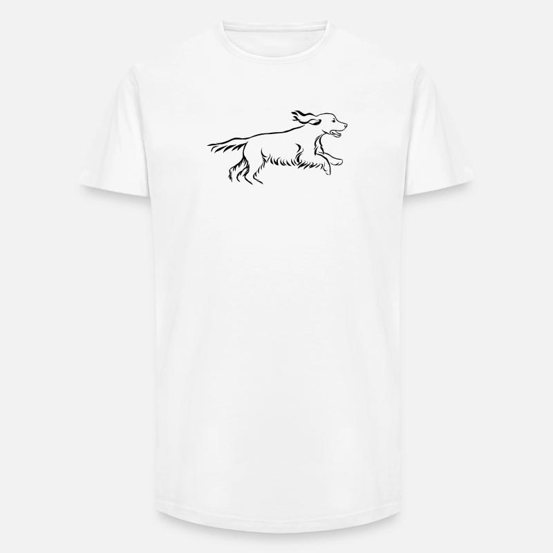 Cocker Spaniel - Long Fit Männer T-Shirt - Weiß