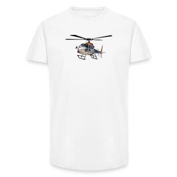 Helicopter Operations - Long Fit Men's T-Shirt - white - Front - AI Model Male 185 light (185cm)