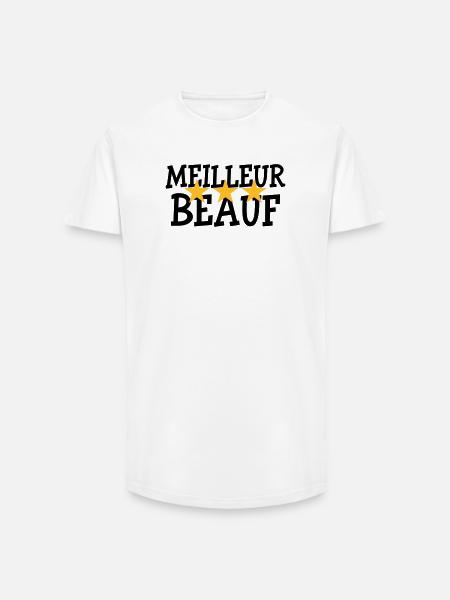 Meilleur Beauf - T-shirt coupe longue homme - blanc