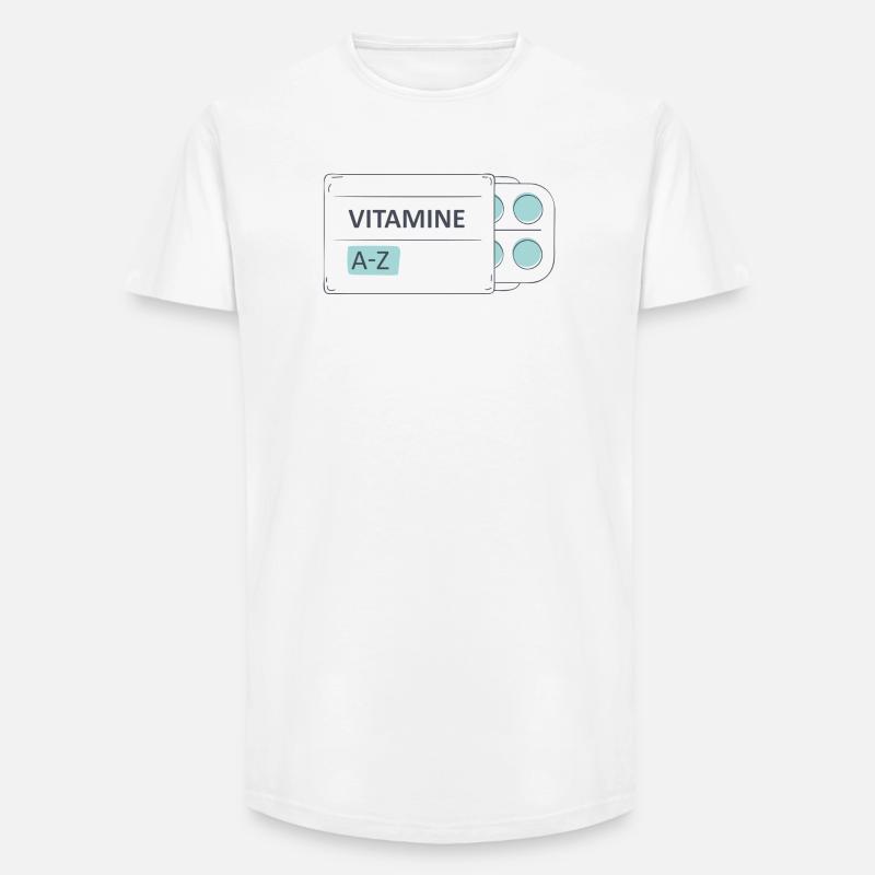 Medikamente Pillen Tabletten Packung - Long Fit Männer T-Shirt - Weiß