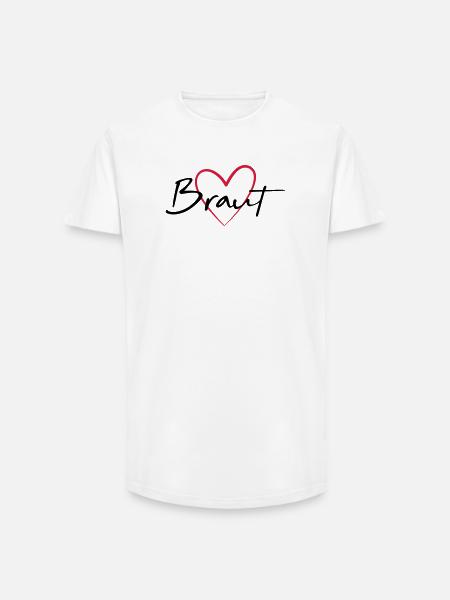 Bride Heart Hen Party - Long Fit Men's T-Shirt - white