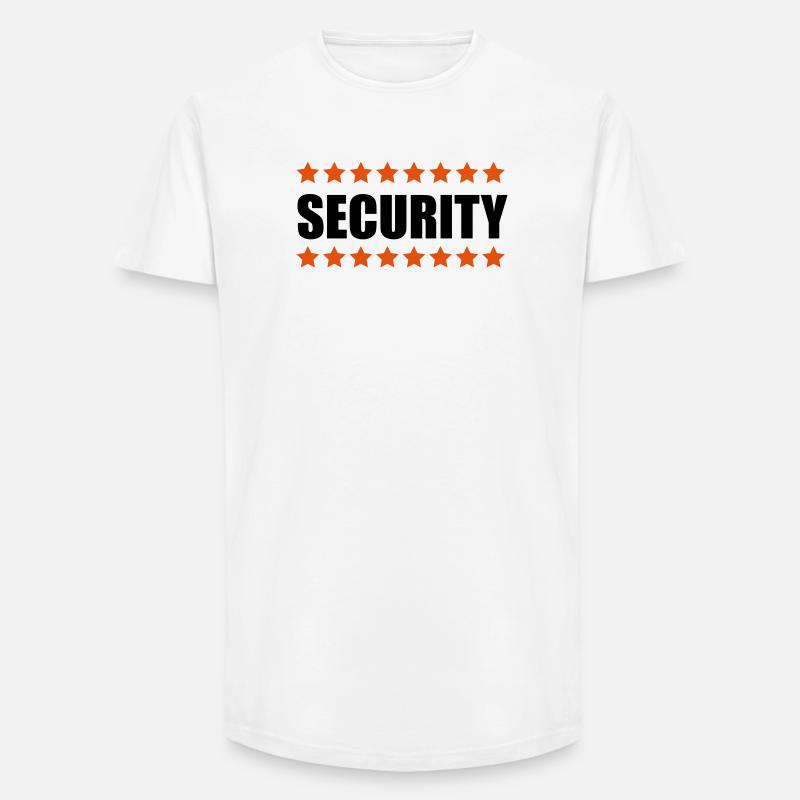 Security - Long Fit Men's T-Shirt - white
