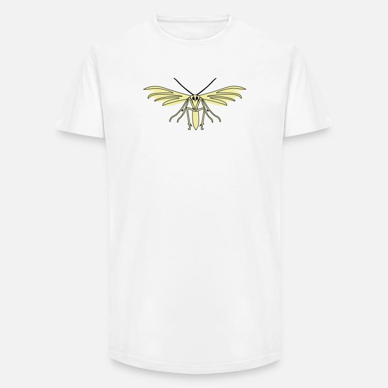 Federmotte - Long Fit Männer T-Shirt - Weiß