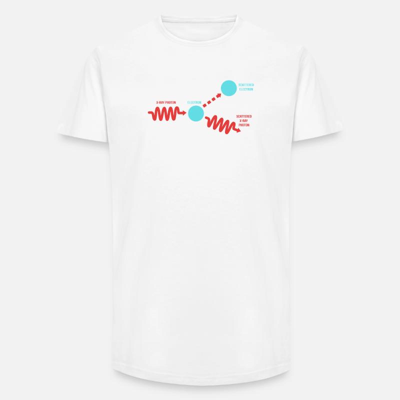 Quantenphysik Quantenmechanik Quantensprung - Long Fit Männer T-Shirt - Weiß