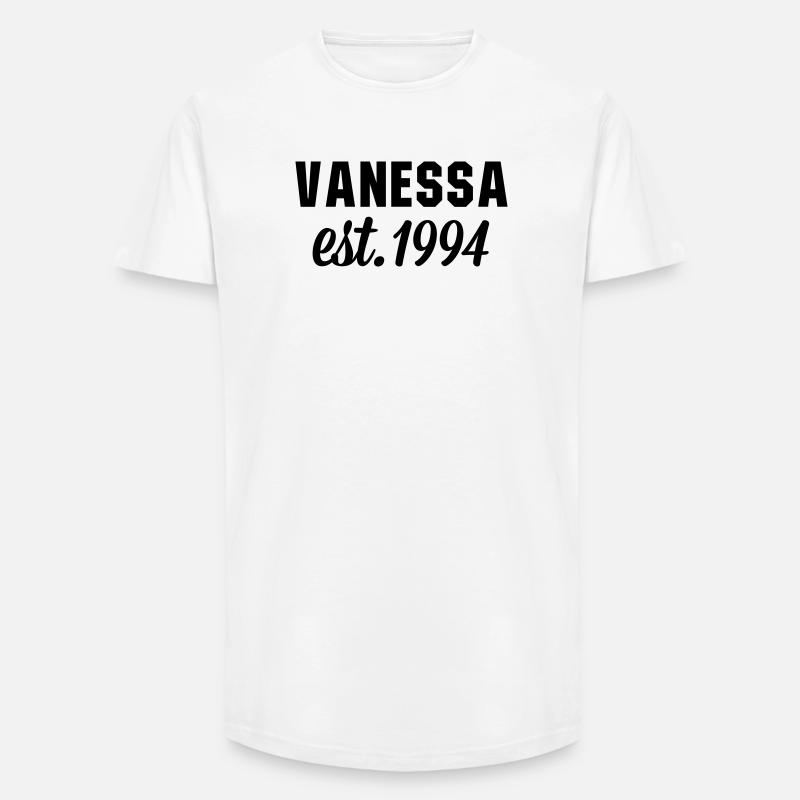 Vanessa est 1994 - Long Fit Männer T-Shirt - Weiß