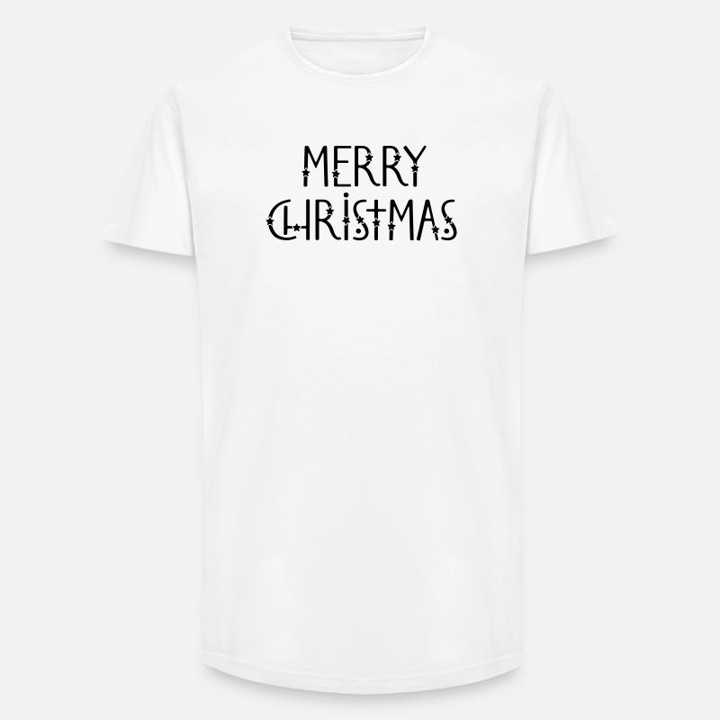 merry christmas - Long Fit Männer T-Shirt - Weiß