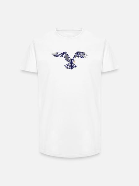 balbuzard pêcheur - T-shirt coupe longue homme - blanc
