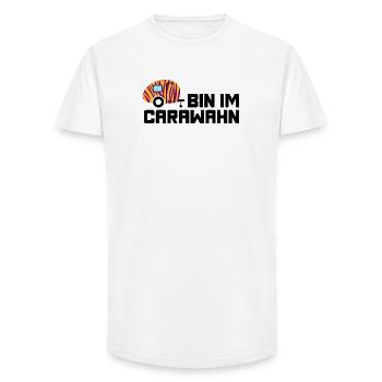Caravan Caravan Zebra Pattern Fan Madness Camper - Long Fit Men's T-Shirt - white - Front - AI Model Male 185 light (185cm)
