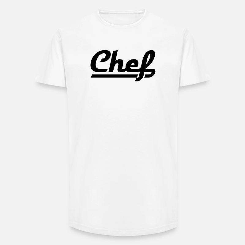 boss - Long Fit Men's T-Shirt - white