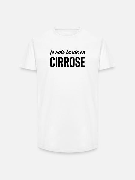 I see life in cirrosis - alcohol - Long Fit Men's T-Shirt - white