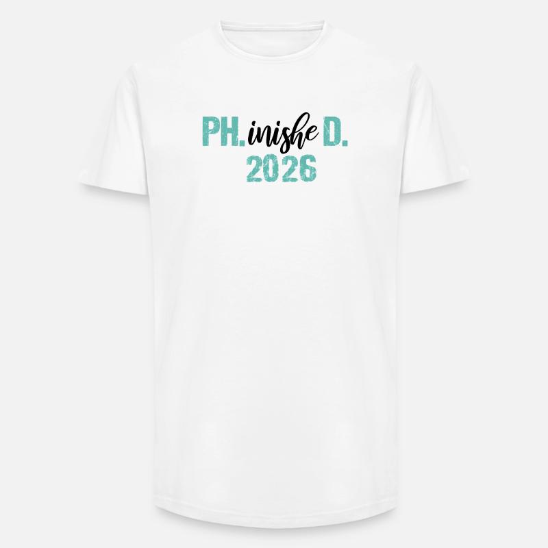 Dottorato 2026 Laurea Tesi di Filistea PhD - T-shirt uomo a vestibilità lunga - bianco
