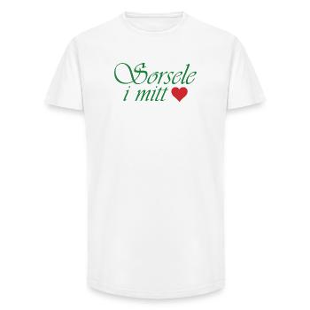 Sorsele in my heart - Long Fit Men's T-Shirt - white - Front - AI Model Male 185 light (185cm)