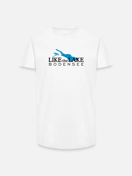 Like the Lake Bodensee - Long Fit Männer T-Shirt - Weiß