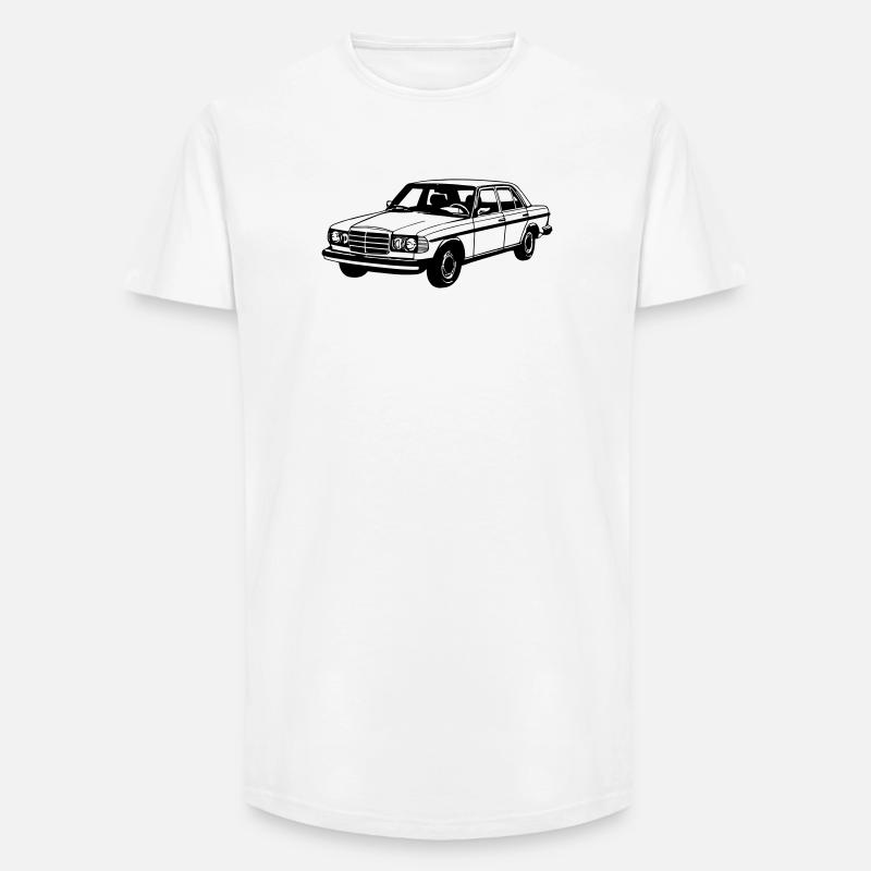 MB W123 , Youngtimer / Oldtimer ... (25) - Long Fit Men's T-Shirt - white