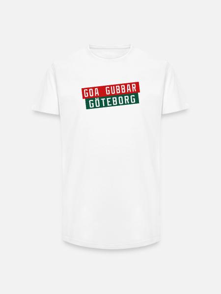 Göteborg Goa Gubbar - Long Fit Männer T-Shirt - Weiß