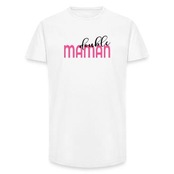 Mutter von zwei Kindern - Long Fit Männer T-Shirt - Weiß - Vorne - AI Model Male 185 light (185cm)