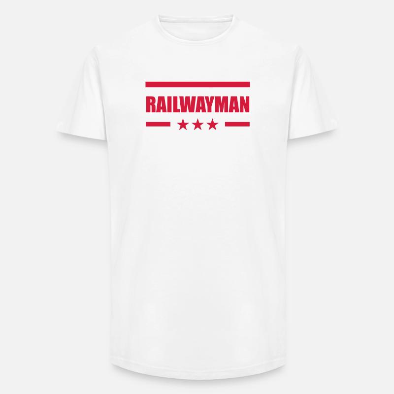 Eisenbahner / Eisenbahnen / Eisenbahn / Bahn - Long Fit Männer T-Shirt - Weiß