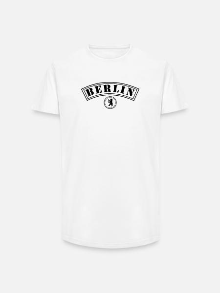 Berlin with bear - Long Fit Men's T-Shirt - white