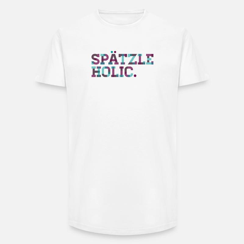 Spätzleholic - Long Fit Männer T-Shirt - Weiß