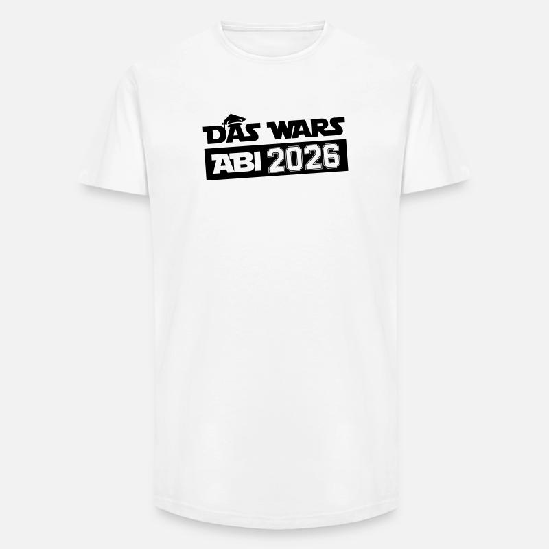 Das wars Abi 2026 - Long Fit Männer T-Shirt - Weiß