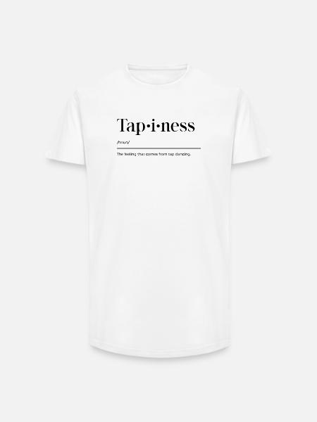 Tap Dance Shirt - Long Fit Men's T-Shirt - white