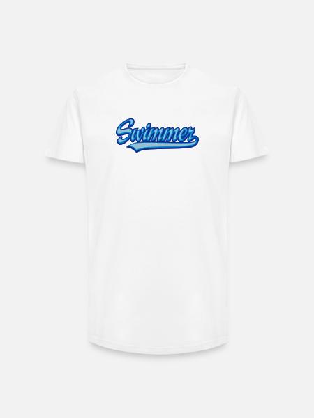 Swimmer - Long Fit Men's T-Shirt - white