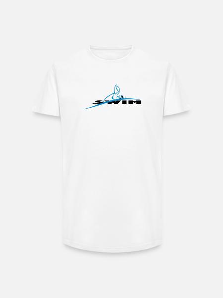 swimmer - Long Fit Männer T-Shirt - Weiß