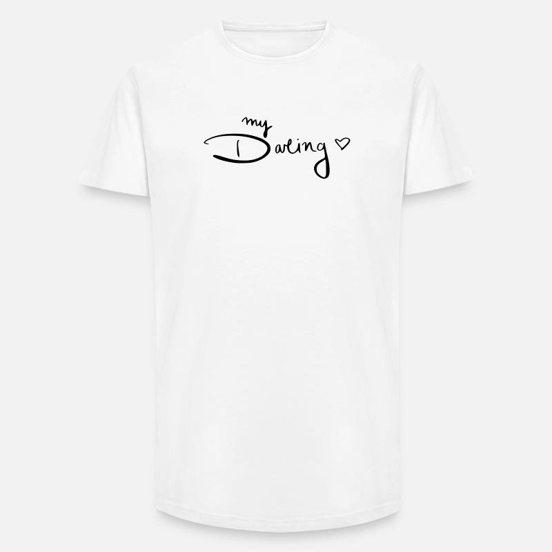 My Darling - Long Fit Männer T-Shirt - Weiß