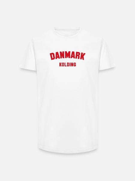 KOLDING Danemark Dänemark - T-shirt coupe longue homme - blanc
