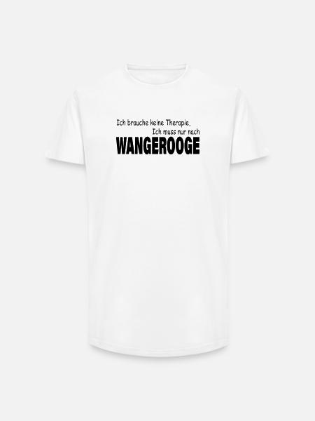 Therapy WANGEROOGE - Long Fit Men's T-Shirt - white