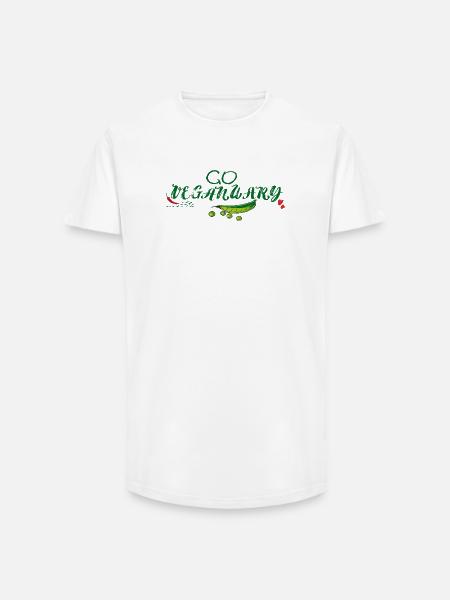 Go Vegan January - Long Fit Men's T-Shirt - white