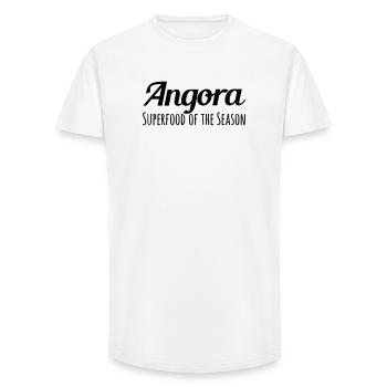 Superfood de la saison - T-shirt coupe longue homme - blanc - Devant - AI Model Male 185 light (185cm)