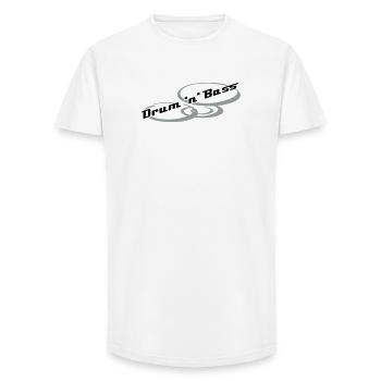 Drum 'n' Bass Design - Long Fit Männer T-Shirt - Weiß - Vorne - AI Model Male 185 light (185cm)