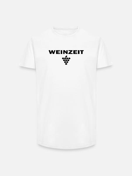 Weinzeit - Long Fit Männer T-Shirt - Weiß