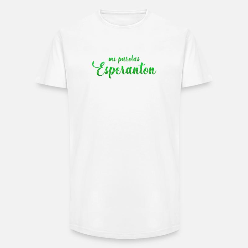Die Parolas meines Esperanton - Long Fit Männer T-Shirt - Weiß