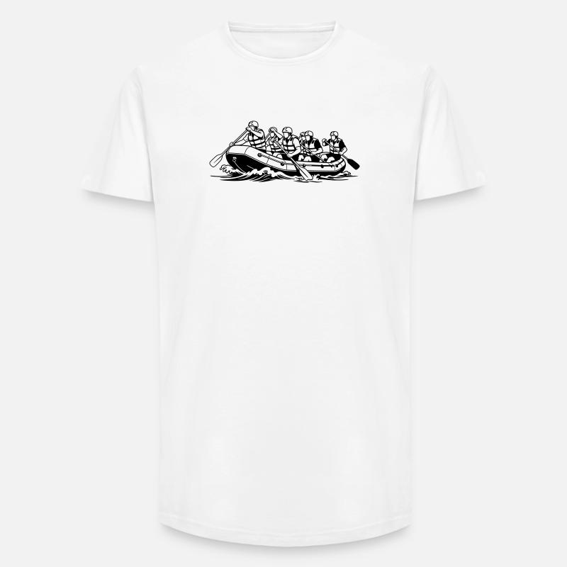 rafting - Long Fit Men's T-Shirt - white